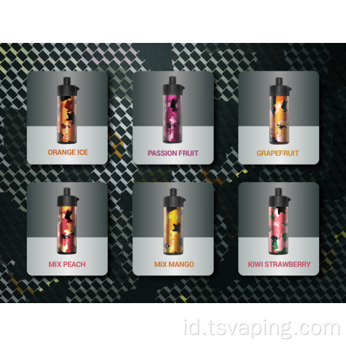 850mAh 12ml 5000puffs Vape sekali pakai asap besar kekuatan tinggi